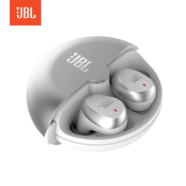 JBL C330 TWS Écouteurs sans fil Bluetooth avec étui de charge-Silver